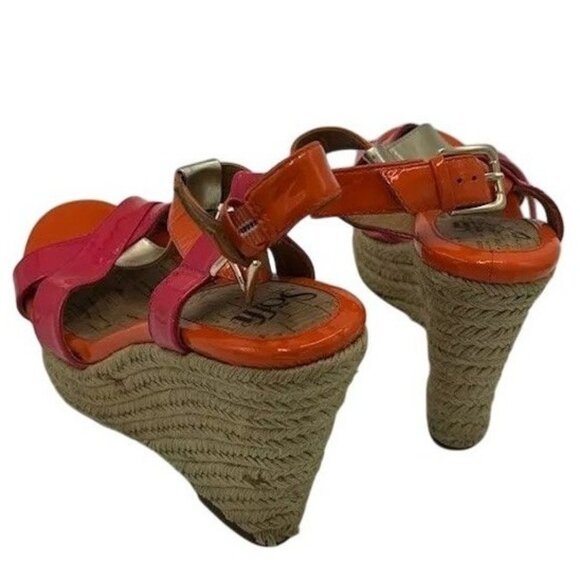 Sofft Womens Sandals Size 9M Multicolored Open Toe Ankle Strap Espadrille Wedge - Picture 3 of 7